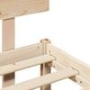vidaXL Bed Frame with Headboard Natural 80 x 200 cm Solid Pine Wood