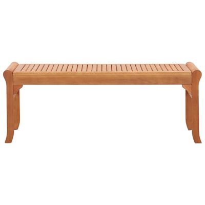 vidaXL 2-Seater Garden Bench 120 cm Solid Eucalyptus Wood