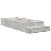 vidaXL Storage Bed Frame Concrete Grey 75 cm Engineered Wood