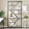 vidaXL Bookshelf Grey Sonoma 91x36x176 cm Engineered Wood and Steel