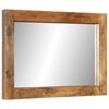 vidaXL Mirror 70x50 cm Solid Wood Mango and Glass