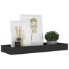 vidaXL Loggia Wall Shelves 4 pcs Black 40x15x4 cm MDF