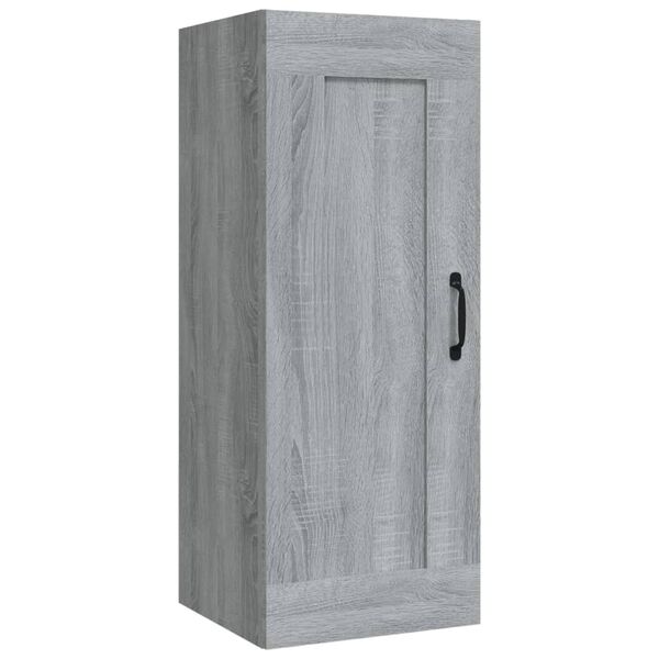 vidaXL Hanging Cabinet Grey Sonoma 35x34x90 cm Engineered Wood