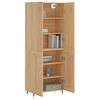 vidaXL Highboard Sonoma Oak 69.5x34x180 cm Engineered Wood