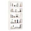 vidaXL Book Cabinet/Room Divider White 80x30x167.4 cm Solid Wood Pine