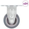 vidaXL 24 pcs Fixed Casters 50 mm