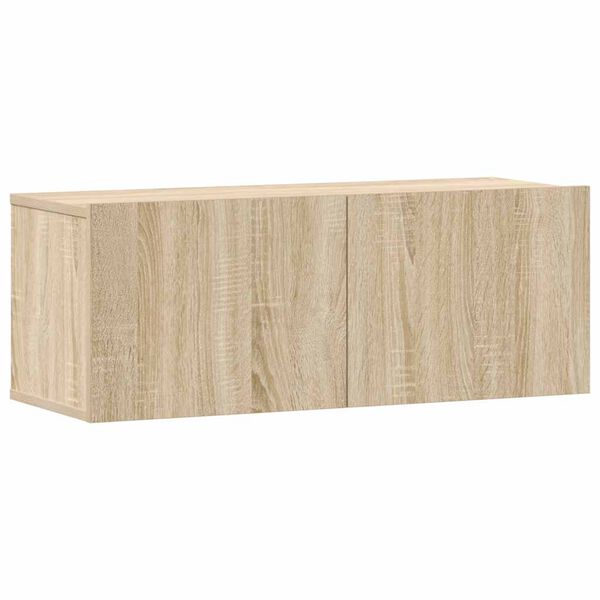 vidaXL 3 Piece TV Cabinet Set Sonoma Oak Engineered Wood