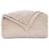 vidaXL Throw Blanket Beige 220 x 240 cm Fleece