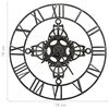 vidaXL Wall Clock Silver 78 cm Metal