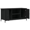 vidaXL TV Cabinet Black 100x40x50 cm Engineered Wood