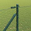 vidaXL Fence with Posts Green 1.4 x 10 m PVC-coated steel