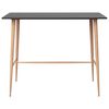 vidaXL Bar Table Black 120x60x105 cm