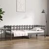 vidaXL Day Bed without Mattress Grey 90x200 cm Solid Wood Pine