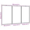 vidaXL Magnetic Whiteboard Foldable 120x80x1.7 cm Aluminium
