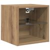 vidaXL TV Wall Units Wall-mounted 6 pcs Artisan Oak Engineered Wood