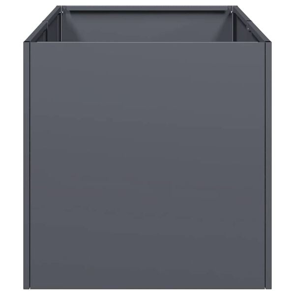 vidaXL Planter Anthracite 40x80x40 cm Cold-rolled Steel