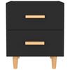 vidaXL Bed Cabinets 2 pcs Black 40x35x47.5 cm