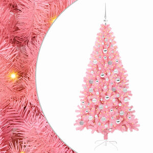 vidaXL Christmas Tree Pink 180 cm PVC