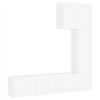 vidaXL 5 Piece TV Wall Units White Engineered Wood