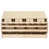 vidaXL Chicken Laying Nest 4 Compartments 106x40x59 cm Solid Pine Wood