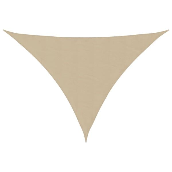 vidaXL Sunshade Sail Oxford Fabric Triangular 5x5x6 m Beige