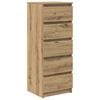 vidaXL Sideboard with Drawers Artisan Oak 37.5x35x99 cm Engineered Wood