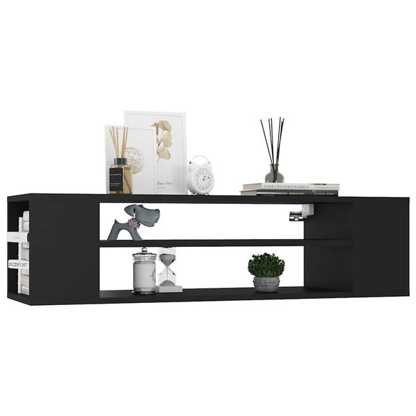 vidaXL Hanging TV Cabinet Black 100x30x26.5 cm Engineered Wood