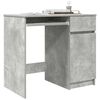 vidaXL Desk Concrete Grey 86x49x76 cm Engineered Wood