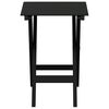 vidaXL Side Table Foldable Black Solid Wood Poplar