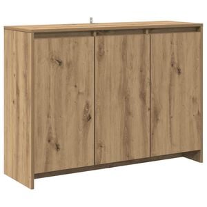 vidaXL Sideboard Artisan Oak 102x33x75 cm Engineered Wood