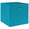 vidaXL Storage Boxes 10 pcs Baby Blue 32x32x32 cm Fabric