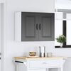 vidaXL Kitchen Wall Cabinet Kalmar Black Engineered Wood