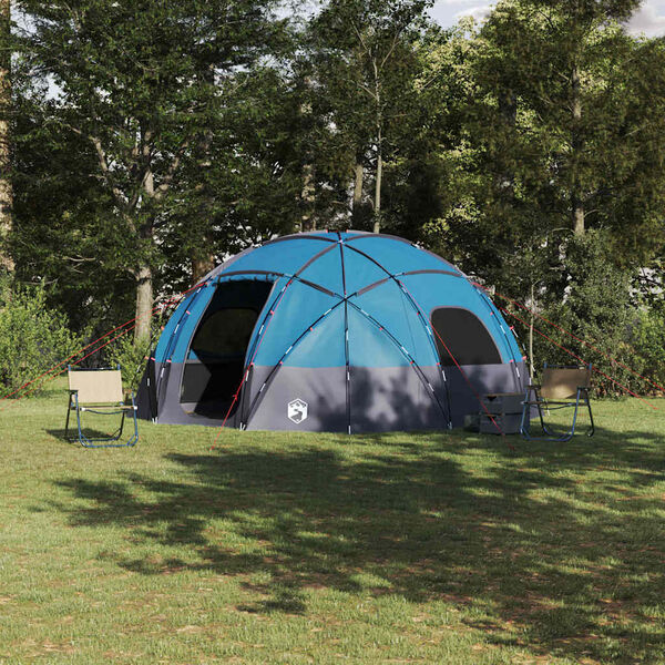 vidaXL Camping Tent with Roof Blue 475 x 475 x 235 cm Polyester