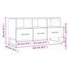 vidaXL TV Cabinet White 102x36x50 cm Engineered Wood