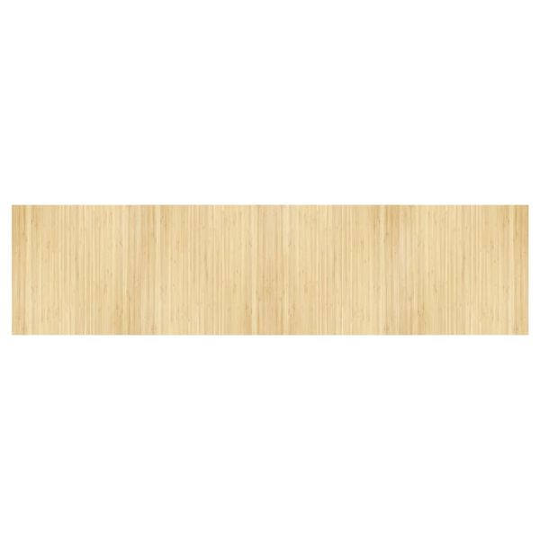 vidaXL Rug Rectangular Light Nature 100x400 cm Bamboo
