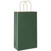 vidaXL Paper Bags 50 pcs with Handles Green 21x11x36 cm