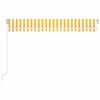 vidaXL Manual Retractable Awning with LED 400x300 cm Yellow and White