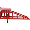 vidaXL Car Repair Ramps 2 pcs Red Steel