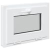 vidaXL Basement Window Internal Colour White RISOR 55 x 40 cm