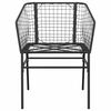 vidaXL 9 Piece Garden Dining Set Black Poly Rattan Glass