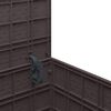vidaXL Garden Storage Box Brown 55 x 53 x 57 cm Polypropylene