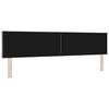 vidaXL Headboard with Headboard Dark Grey 200 cm Faux Leather