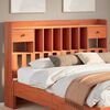 vidaXL Headboard with Storage Wax Brown 140 cm Solid Wood Pine