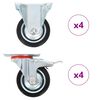 vidaXL 8 pcs Casters 75 mm