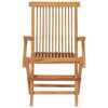 vidaXL Folding Garden Chairs 3 pcs Solid Teak Wood