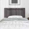 vidaXL LED Headboard Grey 100 cm Faux Leather