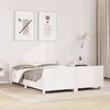vidaXL Bed Frame without Mattress White 120x190 cm Small Double Solid Wood Pine