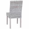 vidaXL Dining Chair 2 pcs White Wash 45 x 54 x 93 cm