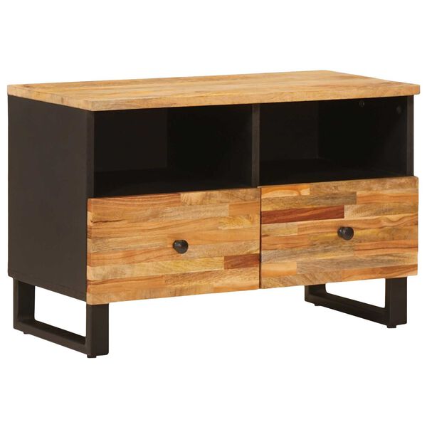 vidaXL TV Cabinet Brown 70 x 33.5 x 46 cm Solid Mango Wood