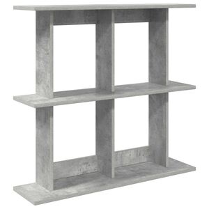 vidaXL Wall Shelf Wall-Mounted Concrete Grey 80 x 20 x 75 cm